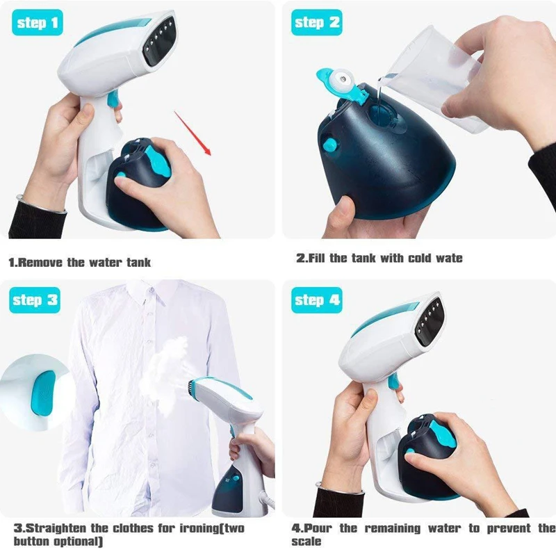 Портативный отпариватель 1200 Вт Мощный для одежды портативная гладильная машина