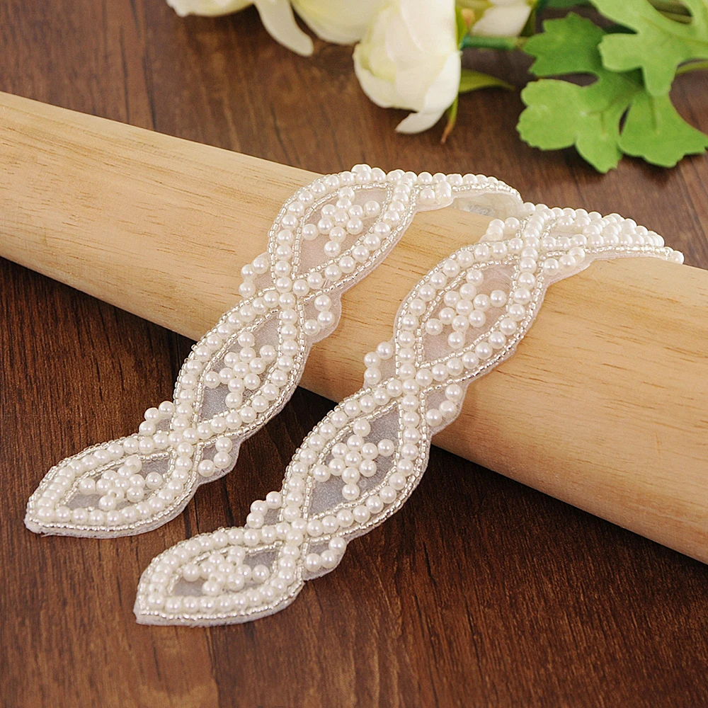 

TRiXY S353 Amazing Pearls Beading Wedding Belts Pearls Beaded Bridal Belt Sashes Wedding Dress Sashes Wedding Accessories