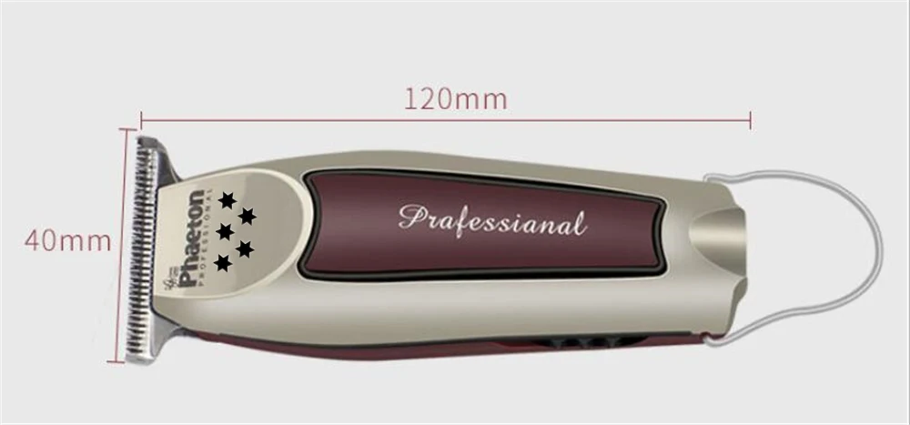 100-240V Hair Trimmer professional Hair Clipper Beard Trimmer Men's Hair Cutter Barber haircut machine 0.1mm Cutting 15W