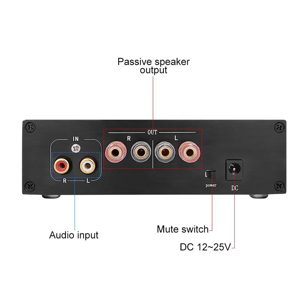 AIYIMA 100 Вт TPA3116 HIFI Цифровой аудио KTV усилитель мощности 2,0 усилители PT2399 караоке усилитель звука Система домашнего кинотеатра