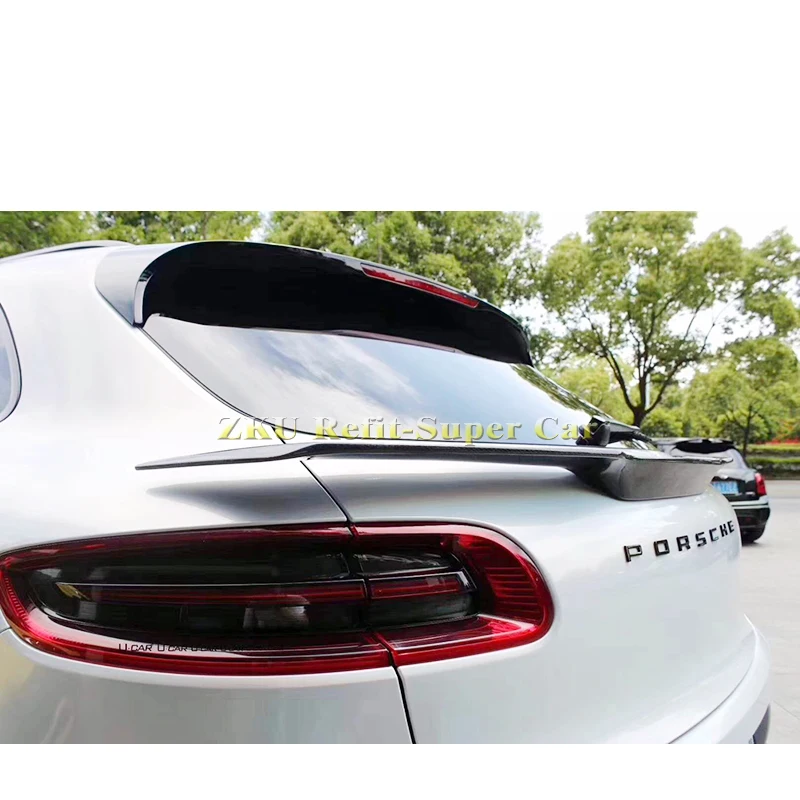 Задний спойлер из углеродного волокна, задний спойлер, крыло багажника для Porsche Macan