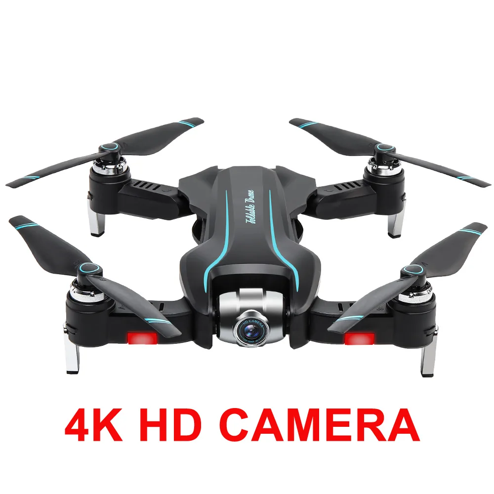 S17 селфи складной wifi FPV RC Дрон Квадрокоптер с 4 K/1080 P Ультра HD камерой оптическое позиционирование дрона автоматическое висение - Цвет: 4K HD Camera
