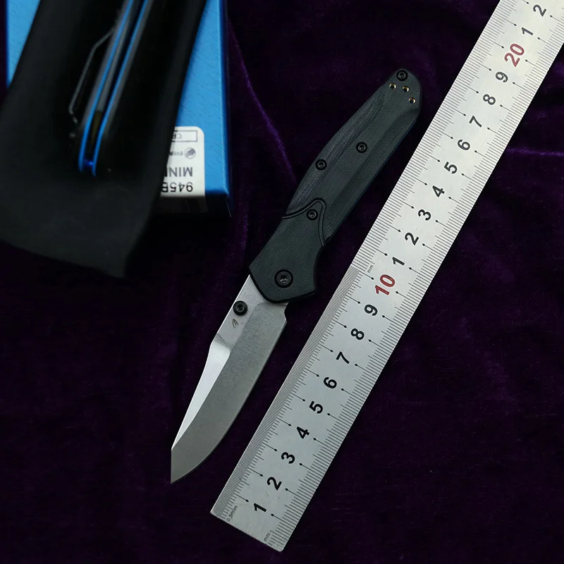 LEMIFSHE Made MINI OSBORNE 945 / 945BK Mark S30V Blade G10 Handle Camping Kitchen Hunting Pocket Outdoor EDC Tool Folding Knife