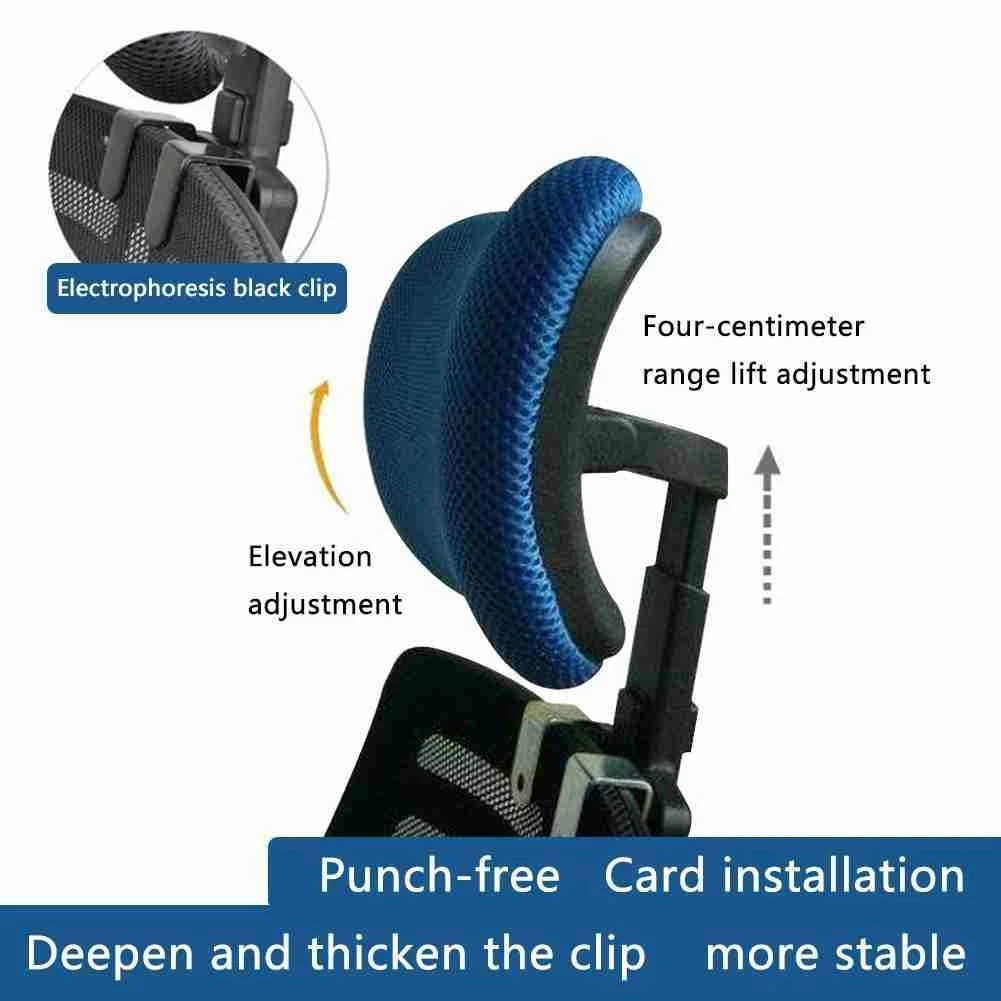 Computer Chair Office Chair Headrest with Adjustable Lifting Neck Protection Pillow Headrest for Chair Office Accessories