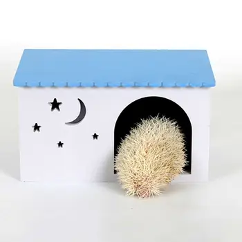 

Wooden Small Animal Hideout Hamster House Mini Hut Pet Guinea Pigs Play Toys Cages Climbing Nest Playground Mouse Chinchillas