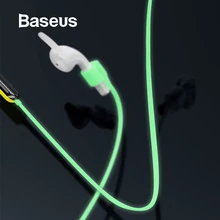 Baseus анти-потеря шейный ремень беспроводной наушник веревка для Airpods 1/2 магнитное притяжение светящийся анти-потеря ремешок