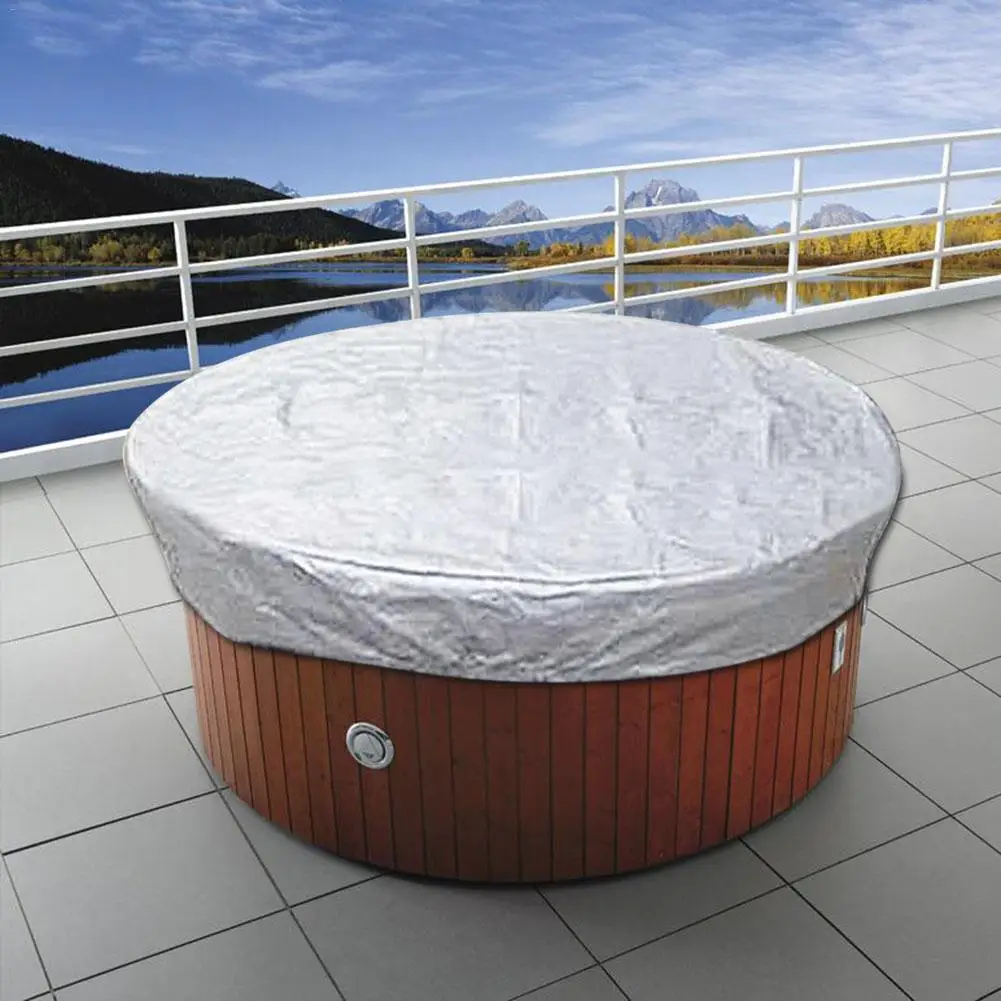 

Universal Tub Cover All-Weather Spa BathTub Cover Cap Cubierta Protector Jacuzzis Hotspring Spa Cubrir Cubierta Weather Guard 4
