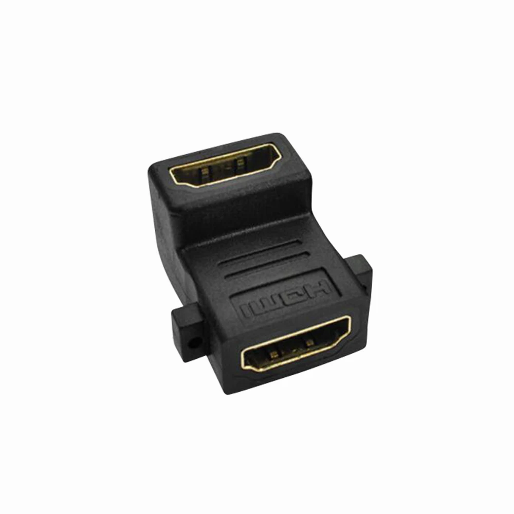 PCER HDMI адаптер под прямым углом 90 ° конвертер Женский к женскому адаптеру