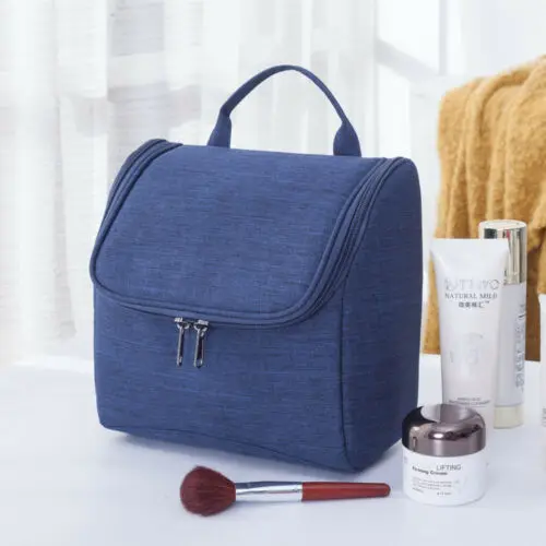 navy blue Новая Женская дорожная сумка-косметичка хранение туалетных принадлежностей органайзер для стирки Повседневная косметичка - Цвет: navy blue
