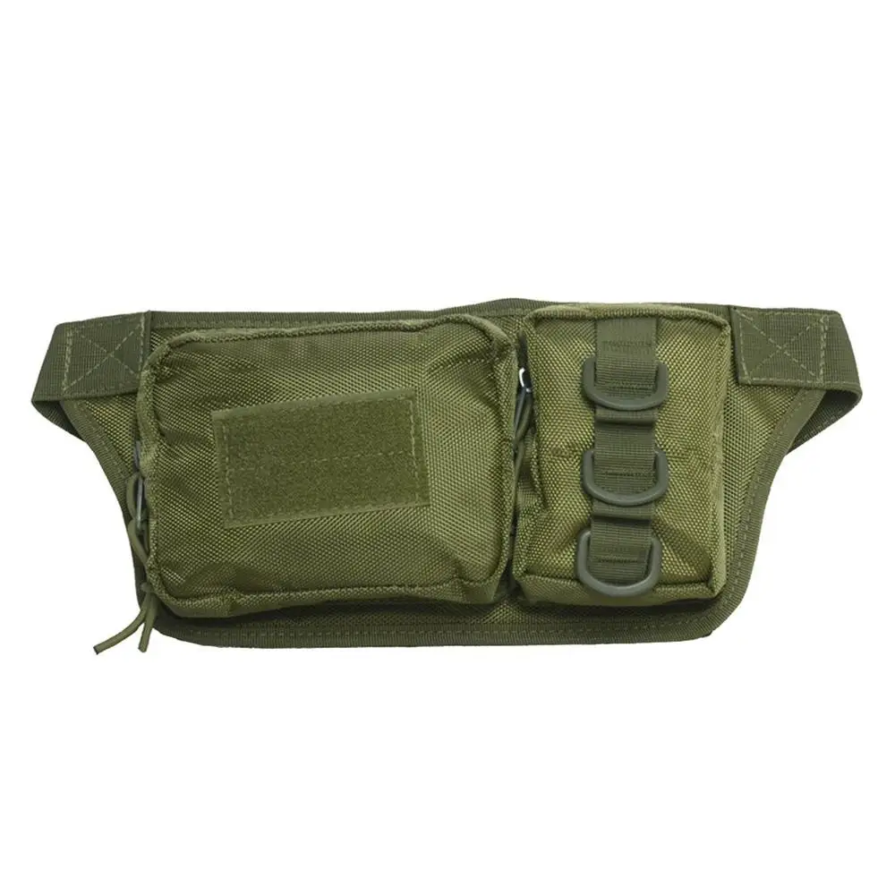 Модная Мужская и Женская поясная сумка из ткани Оксфорд для бега, спортивная сумка для велоспорта, поясная сумка, поясная сумка для путешествий, пеших прогулок - Цвет: army green