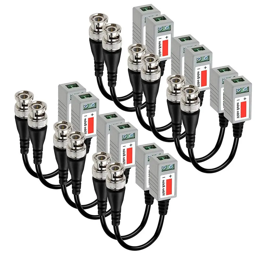 

6 Pairs CCTV BNC Video Balun Transceiver Cable