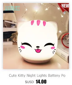 Животное светодиодный ночник 3D игрушки "Кролик" освещение для ребенка ночник Защита окружающей среды милый мультфильм светодиодный светильник детский подарок