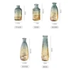 European Hipster Embossed Transparent Glass Vase Home Decoration Vases for Homes Flowers Wedding Decoratio 4