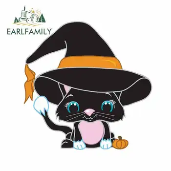 

EARLFAMILY 13cm x 13cm for Cat Creative Car Sticker Vinyl DIY Occlusion Scratch Custom Printing Anime Decal for Camper SUV JDM