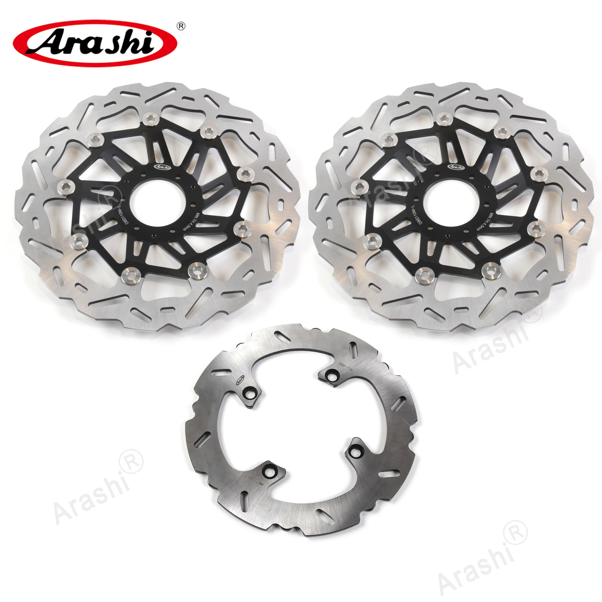 Arashi  1 Set For HONDA CRF L AFRICA TWIN ABS 2016-2019 CNC Floating Front Rear Brake Disc Brake Rotors CRF1000L CRF-L1000