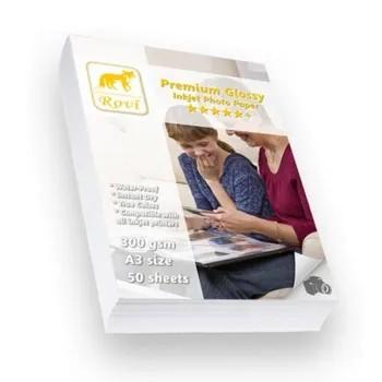 

Rovi Premium Glossy Photo Paper 300gsm 50yp A3