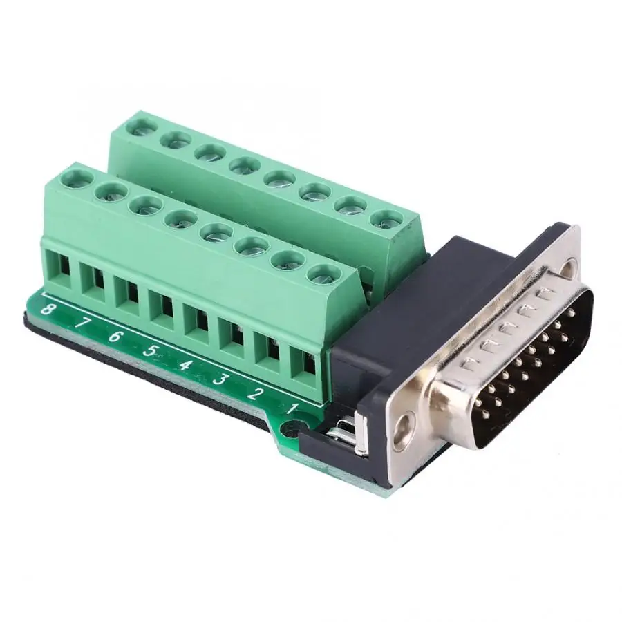 2 шт. DB15-G2-00 DB15 к клеммному блоку доска Мужской Разъем клепки тип зуба