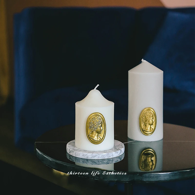 DIY Figure Soap Silicone Mold Craft Tools Oval portrait Handmade Making Soap Mold Retro Silicone Form Epoxy Scented Plaster Tray