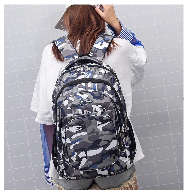 WENYUJH, мужской рюкзак, 2 размера, рюкзак, водонепроницаемый, школьная сумка для девочек и мальчиков, Детский рюкзак, камуфляжный, детский, Mochila Escolar, школьный рюкзак