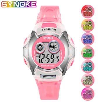 

SYNOKE Children Digital Watches Multi Function Kids Watch Sports Students Digital Watches Waterproof LED Wrist Watch