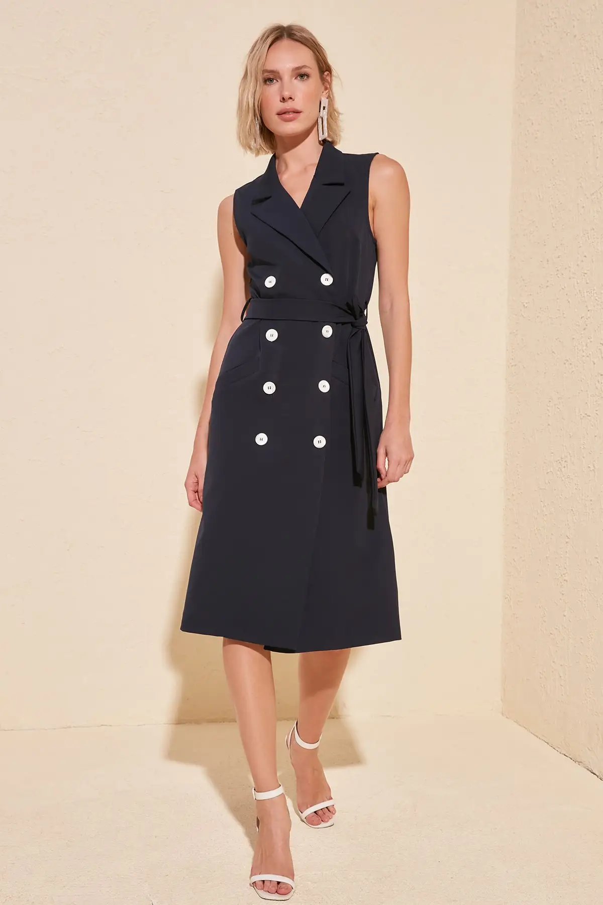 Trendyol Belted Jacket Dress TWOSS20EL2474 | Женская одежда
