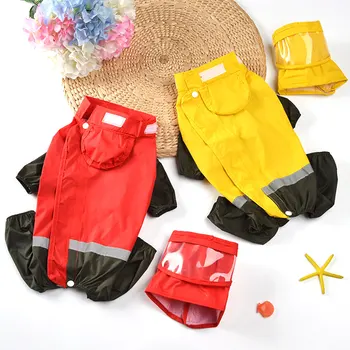 

Pet Cat Dog Raincoat Hooded Puppy Small Dog Rain Coat Waterproof Jacket For Dogs Soft Breathable Mesh Dog Clothes 5