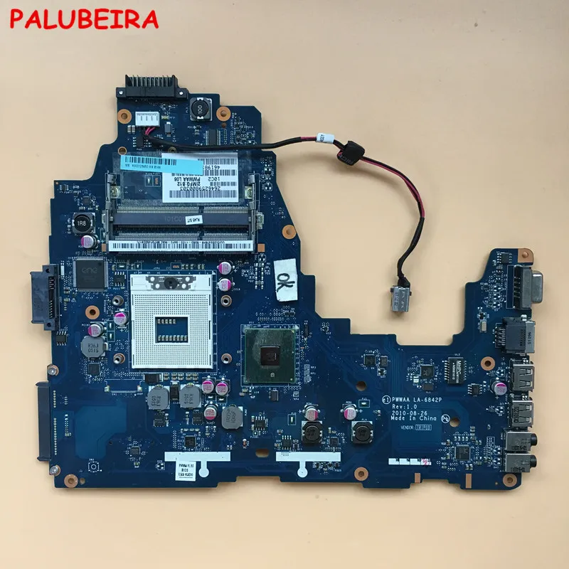 PALUBEIRA For Toshiba C660 Laptop Motherboard DDR3 K000111440 PWWAA LA-6842P Main Board HM55 | Компьютеры и офис