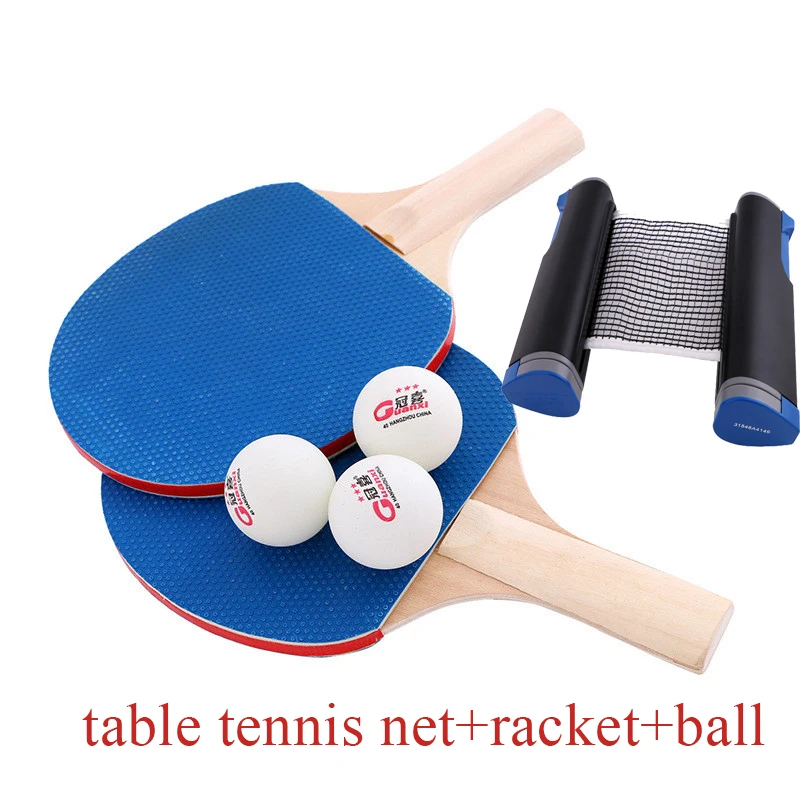 

Retractable Table Tennis Net Portable Ping Pong Set Racket and Balls Home Fitness Sport Equipment Ping Pong Net Table Tennis Set