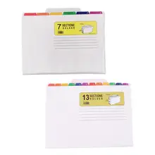 Высокое качество водонепроницаемая Новая папка 7 карманов инновационный и практичный цветной файл менеджер для экзамена офиса, обучение только студентов