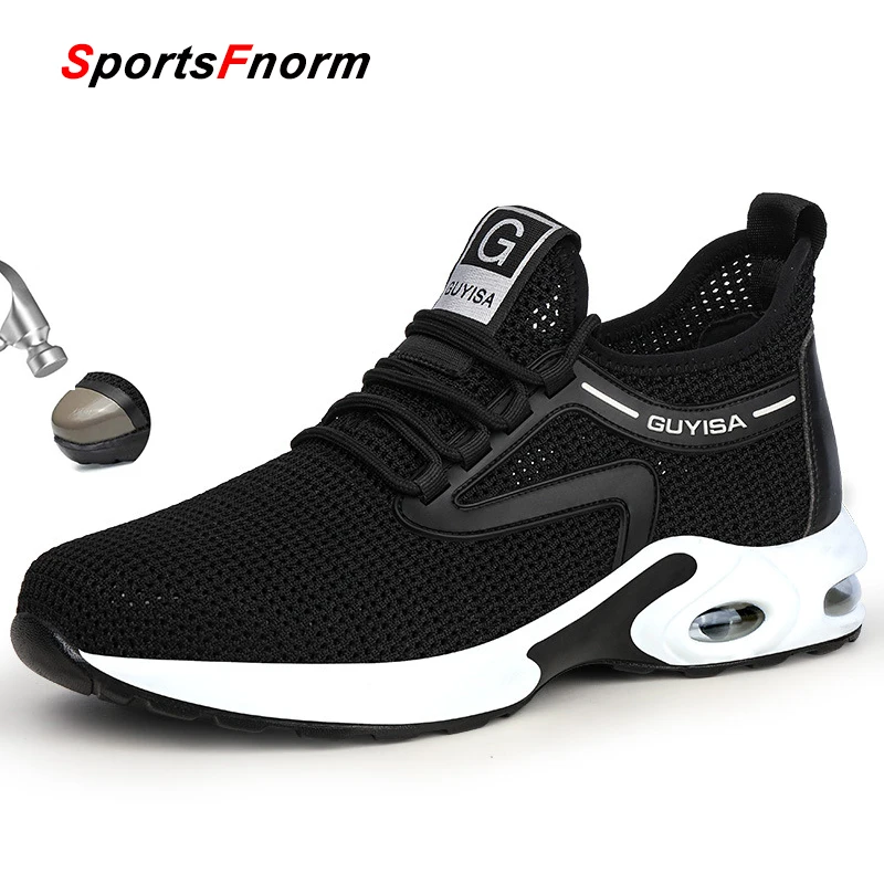 Special Offers Sneakers Men Work-Shoes New-Air-Cushion Steel-Toe Breathable Plus-Size Anti-Smashing oRKDBNJ7z