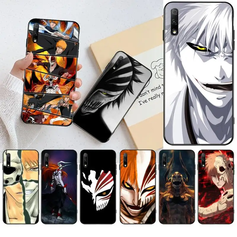 HPCHCJHM Bleach Ichigo Kurosaki аниме мягкий черный чехол для телефона Huawei Nova 6se 7 7pro 7se honor 7A 8A 7C