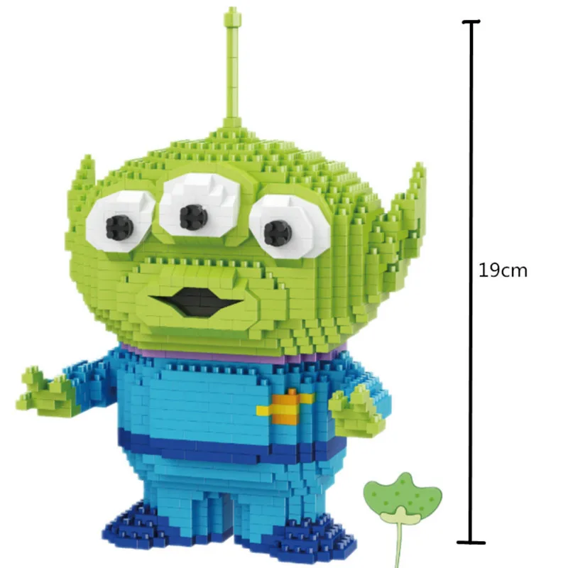 1780pcs 8809 Etc Mini Blocks Big Size Cartoon Model Aliens Building Toy Anime Auction Figures Micro Brick Toys for Children Gift