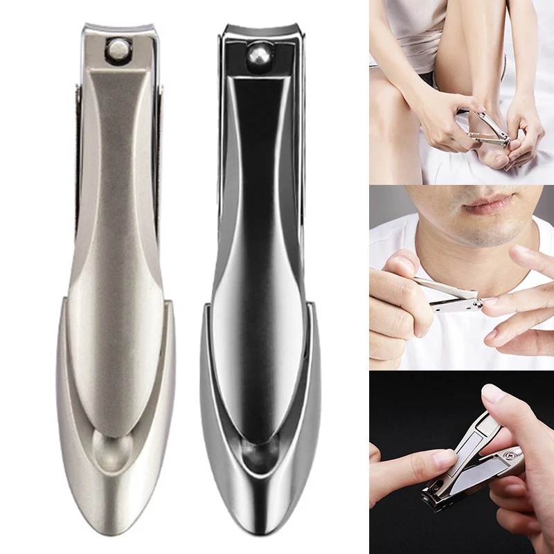 

Nail Clippers Durable Manicure Nail Clipper Set Pedicure Anti-splash Fingernail Toenail Stainless Steel Nail Cutter Tool Set