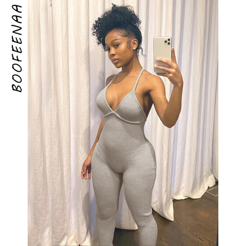 backless one piece jumpsuit