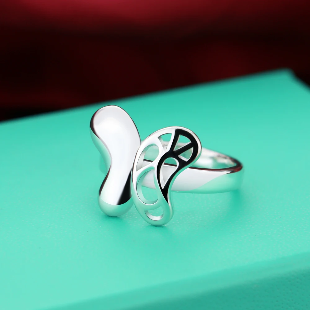 Женское кольцо с бабочкой из серебра 100% пробы | Украшения и аксессуары