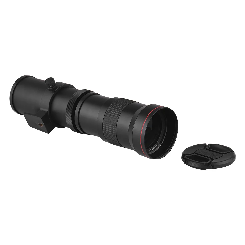 

Super Telephoto Manual Zoom Lens 420-800mm F/8.3-16 T-Mount with EF/EF-S Mount Adapter Ring for Canon EOS 80D/70D/7D DSLR Camera