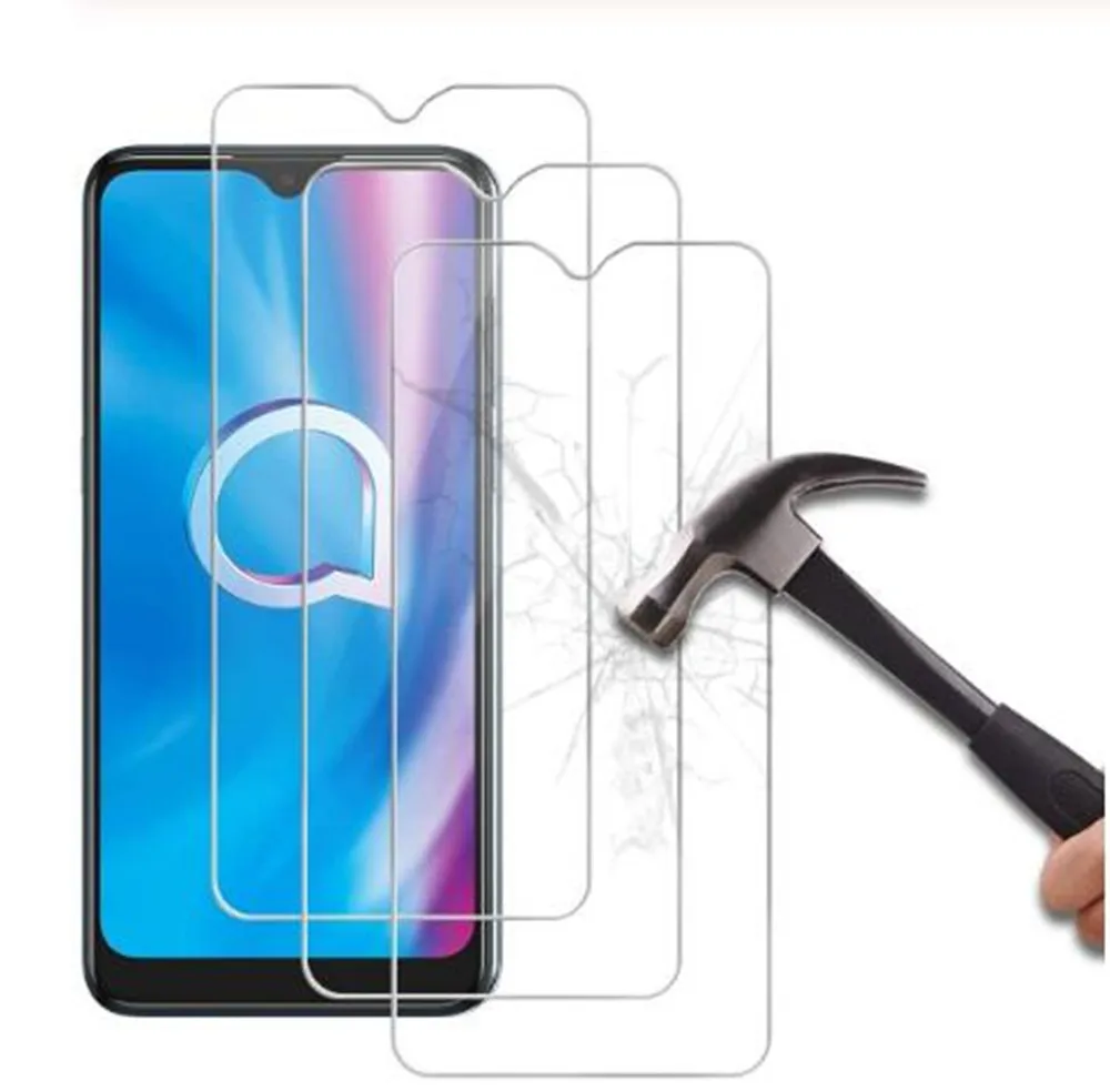 Vidro temperado Para Alcatel 1A 1B 1S 1SE 1V 3L 3X 2020 Tela De Vidro Protetor 5002A 5028Y 5030F 5007U 5029Y Telefone Película Protetora