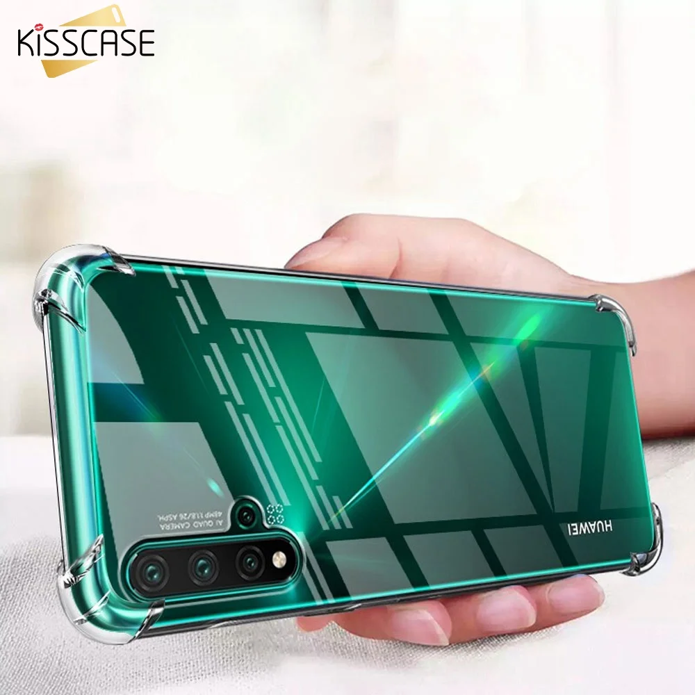 Прозрачный чехол KISSCASE для телефона Huawei P30 P20 Lite противоударный мягкий силиконовый