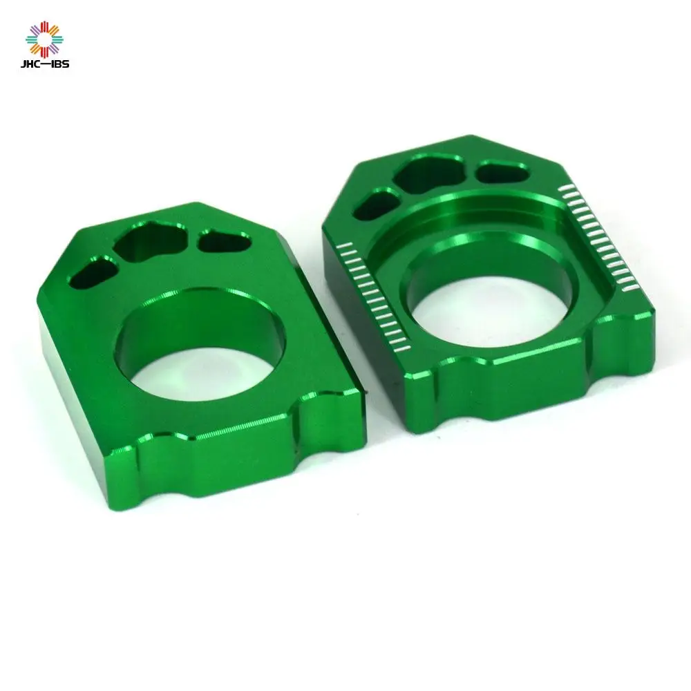 Зелёный блок оси для мотоцикла KAWASAKI KX125 250 03 08 KX250F KXF 04 16 KX450F 450 KLX450R|Защита от