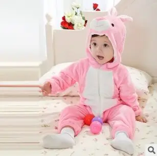 Spring Autumn Baby Girl Rompers Baby Clothes Flannel Baby Boy Clothes Cartoon Animal Jumpsuit Newborn Infant Clothing bulk baby bodysuits	 Baby Rompers