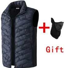 Инфракрасный жилет с электрическим подогревом для мужчин и женщин, теплый жилет, теплая одежда, пуховые жилеты, Лидер продаж, зимняя походная куртка, шапка