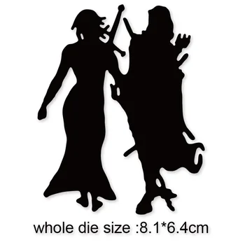 

Man And Woman Swordsman New 2020 Metal Cutting Dies Stencils For DIY Scrapbooking Paper Card Decor Craft Dies Embossing Die Cuts