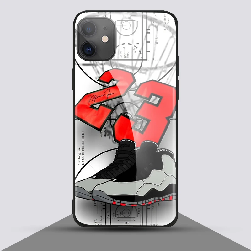 Баскетбольный чехол Jordan 23 для iPhone SE 6 6s 7 8 plus x xr xs 11 12Pro max 12 mini чехлы телефонов из