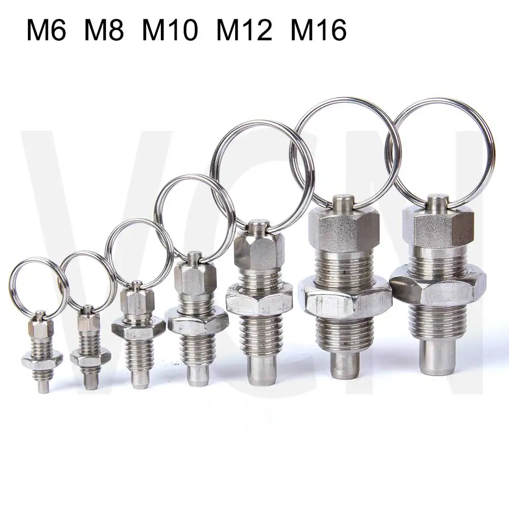 217 핸들 조정 가능한 플런저, 스프링 핀, 인덱싱 플런저, 리턴 유형, M6 M8 M10 M12M16, 잠금 나사, 인덱스 볼트, 재고 있음