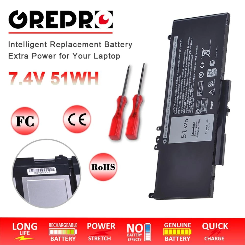 51wh G5m10 Laptop Battery For Dell Latitude E5450 E5470 E5550 E5570 8v5gx R9xm9 Wyjc2 1ky05 O8v5gx 7v69y Or9xm9 Laptop Batteries Aliexpress