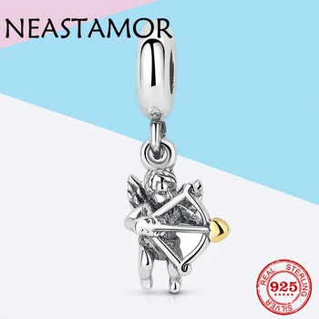 

New 925 Sterling Silver Cupid Eros Dangle Charm pendant Bead Fit Original Pandora Charm Bracelet Bangle Jewelry making