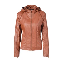 Куртка из искусственной кожи женские толстовки зима осень мотоциклетная куртка бренд плюс бархат искусственная кожа куртки