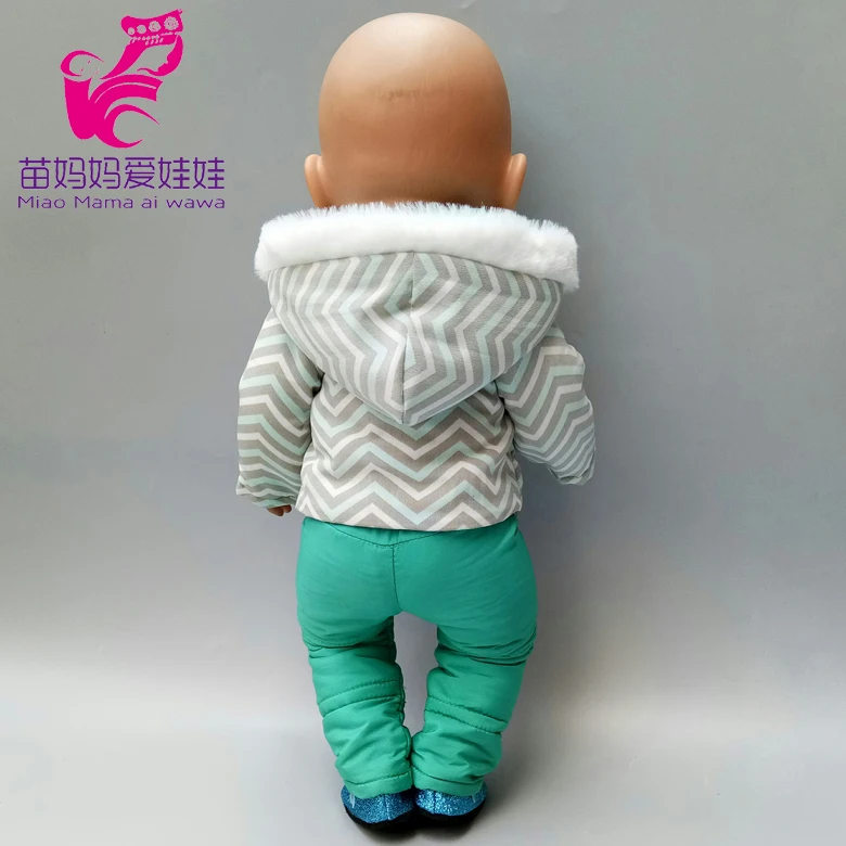 Baby Doll Clothes Ski Jacket Pants Set 18 Inch American Doll Clothes Winter Coat