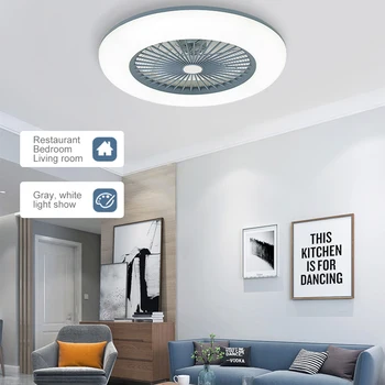 

LED Ceiling Light With Fan Adjustable Wind Speed Dimmable Ceiling Light with Remote Control for Bedroom Living Room Dining Room