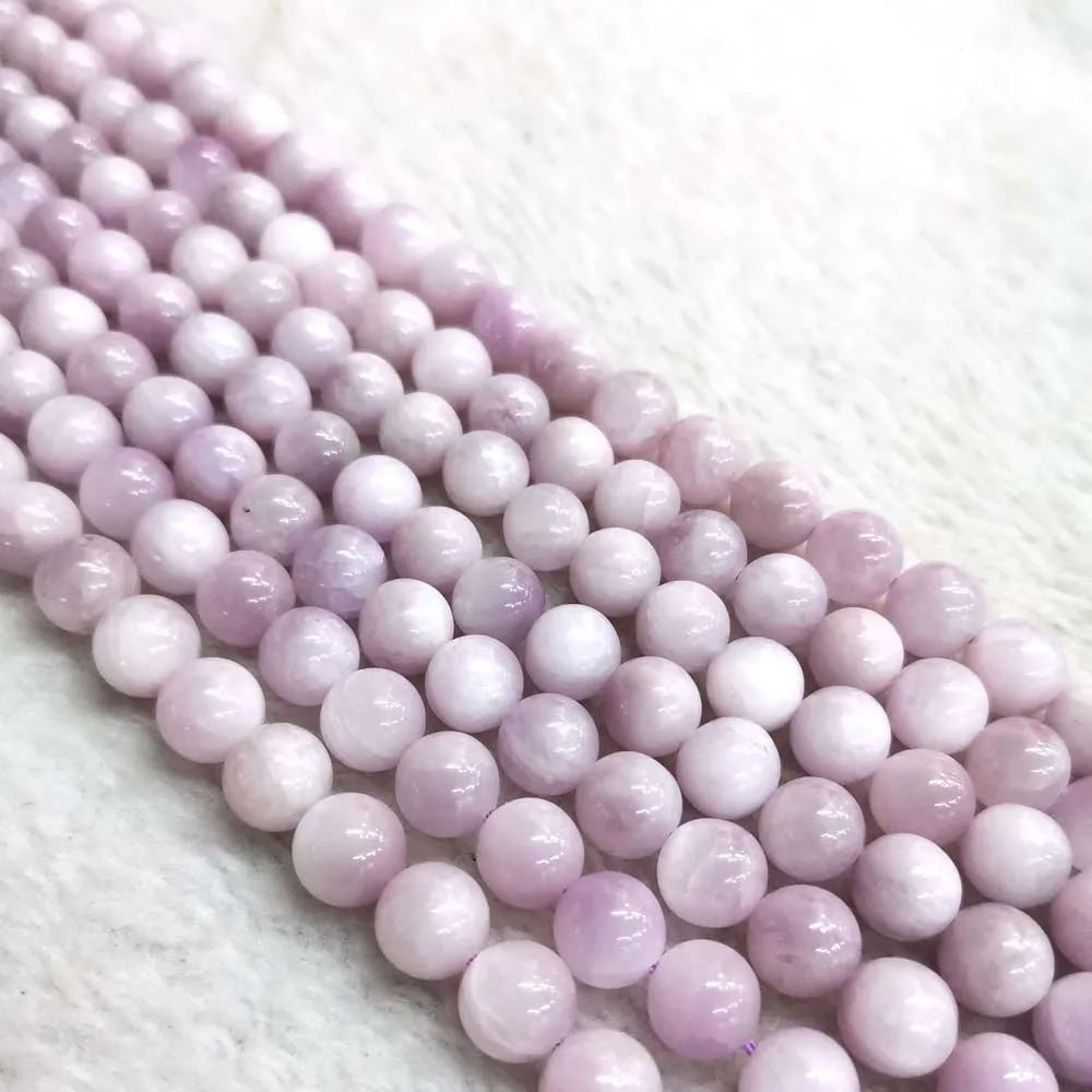 Kunzite spodumene натуральный камень свободные бусины для ювелирных изделий DIY шнур кожаный